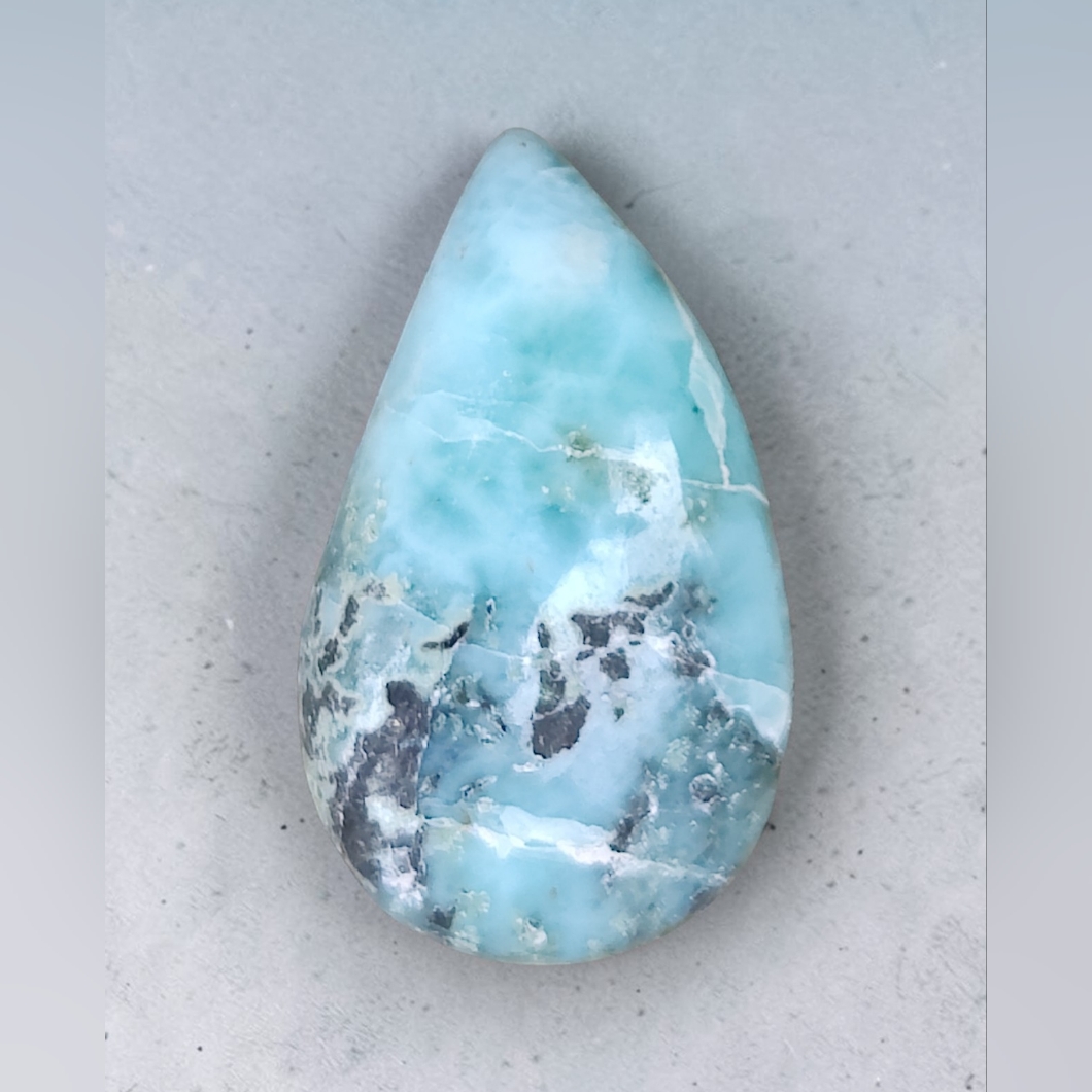 Larimar Stone For Jewelry Setting Or Display